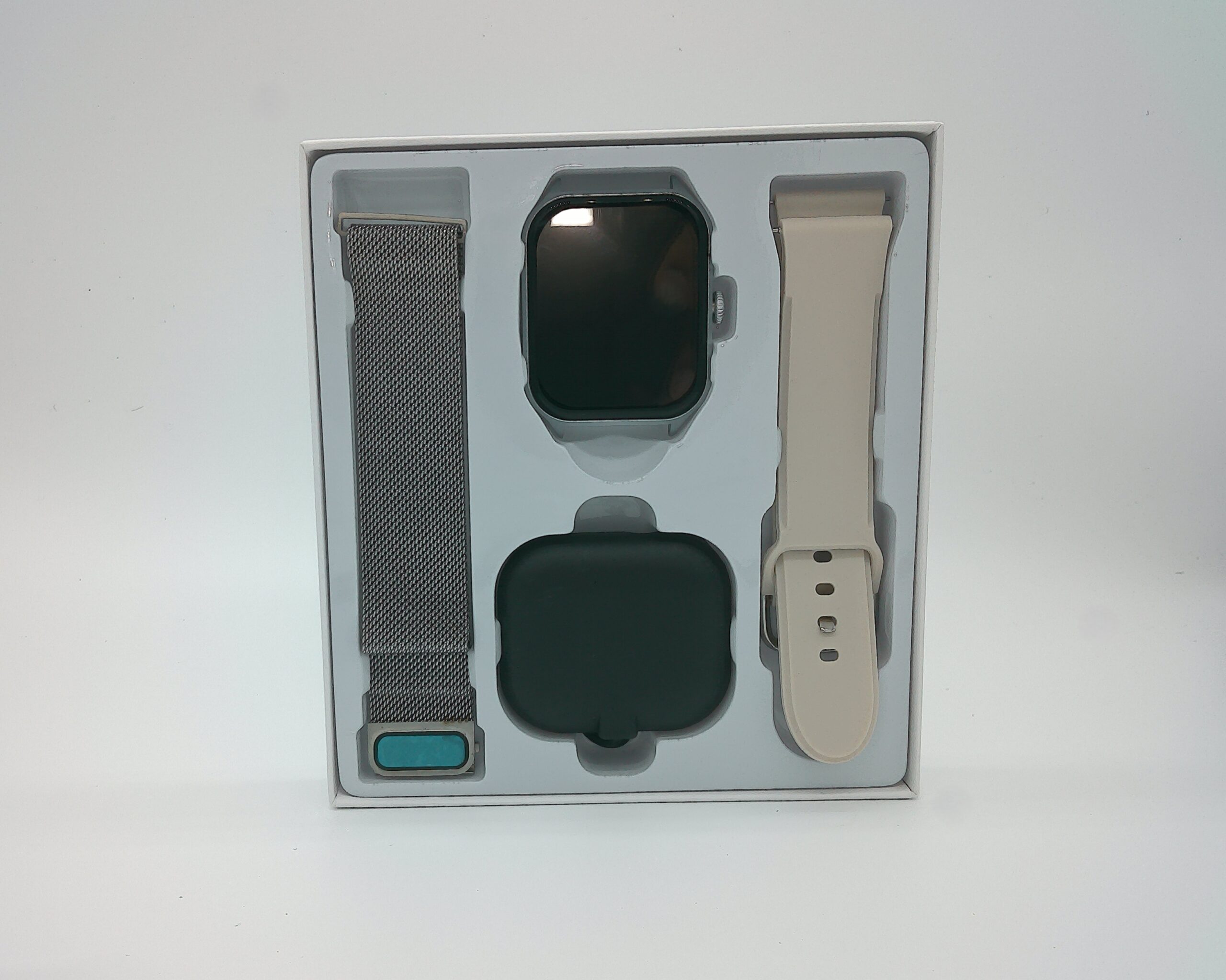 Smart Watch Bluetooth Waterproof Double Straps Silver* - Image 3