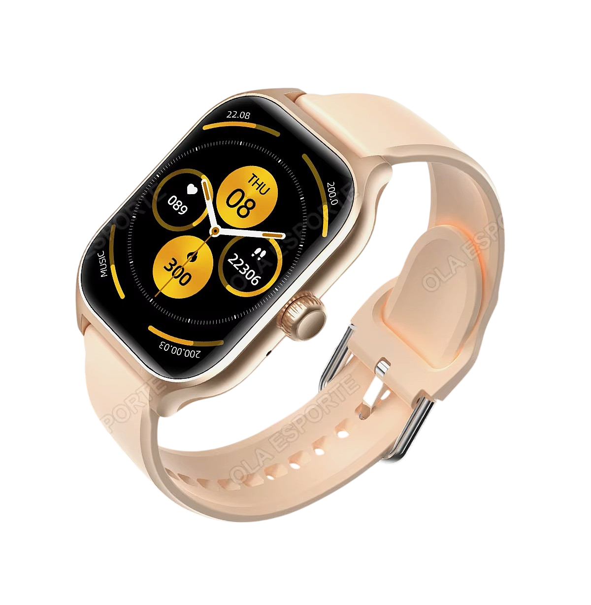 Smart Watch Bluetooth Waterproof Double Straps Silver*